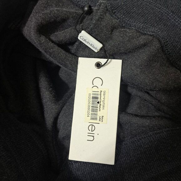 Calvin Klein Women's Charcoal Velour Straight Leg Drawstring Pants Size XS - Picture 7 of 8